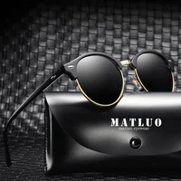 Ms gafas de sol polarizadas gafas de sol edición han m d gafas redondas personalidad masculina