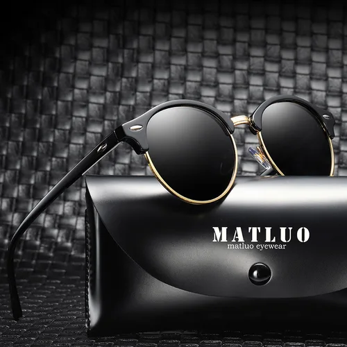 Imagen 1 del producto Ms gafas de sol polarizadas gafas de sol edición han m d gafas redondas personalidad masculina