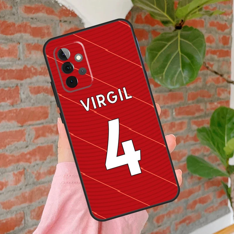 Football Name Number Phone Case For Samsung Galaxy A15 A25 A55 A54 A34 A14 A35 A52 A32 A12 A51 A71 A13 A33 A53