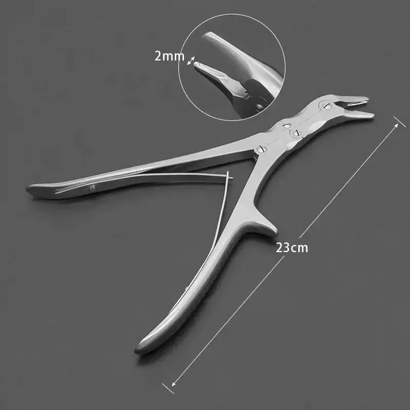 1PC Double/Single Action Bone Rongeurs Straight/Curved Orthopedics Instruments Dental Plier High Quality