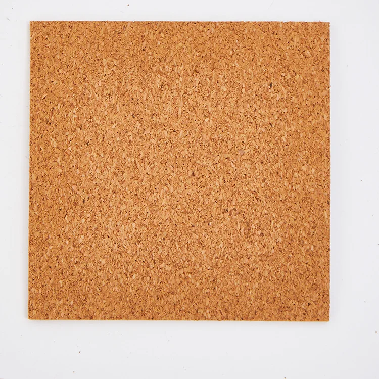 1000pcs Square 90mm*90mm Thickness 2mm Pad Reusable Drink DIY Table Decor Insulation Crafts Squares Self Adhesive Cork Coaster