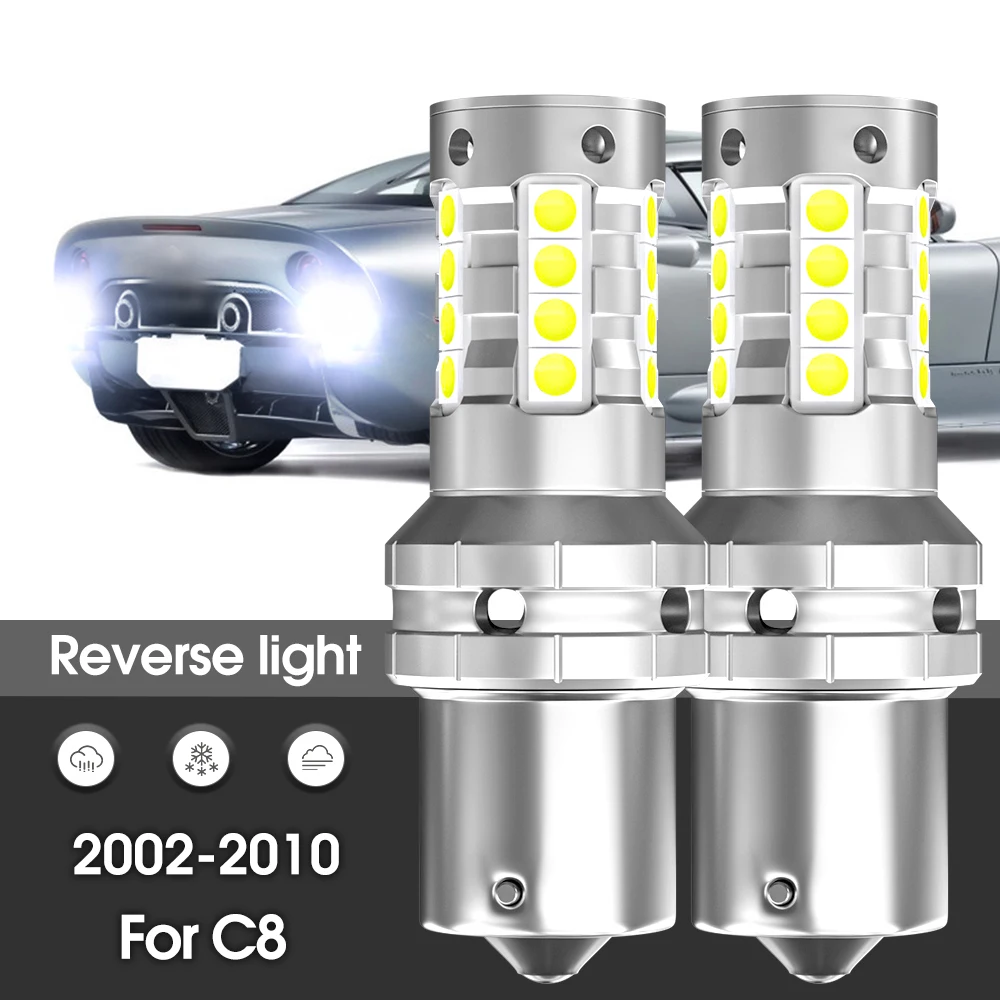 Canbus LED-Rückfahrlicht-Backup-Lampe, 2 x Zubehör für Citroen C8 2002–2010, 2003, 2004, 2005, 2006, 2007, 2008 2009