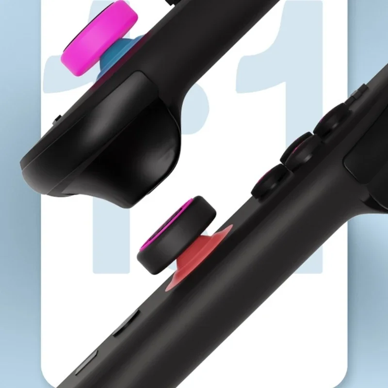 엄지 스틱 그립 캡 커버 보호 스티커 실리콘 D 패드 버튼 NS2 컨트롤러 용 키 스티커 스킨