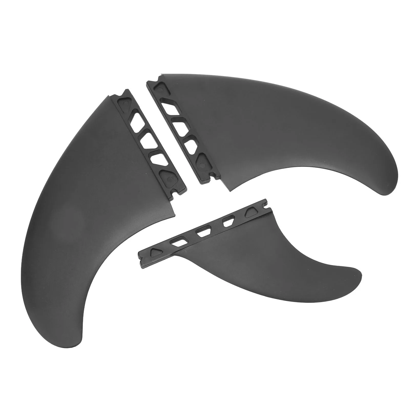 3Pcs Surf Fin Set Flexible Stable Lightweight Durable PVC Surfboard Fin for Inflatable Surfboards Longboard