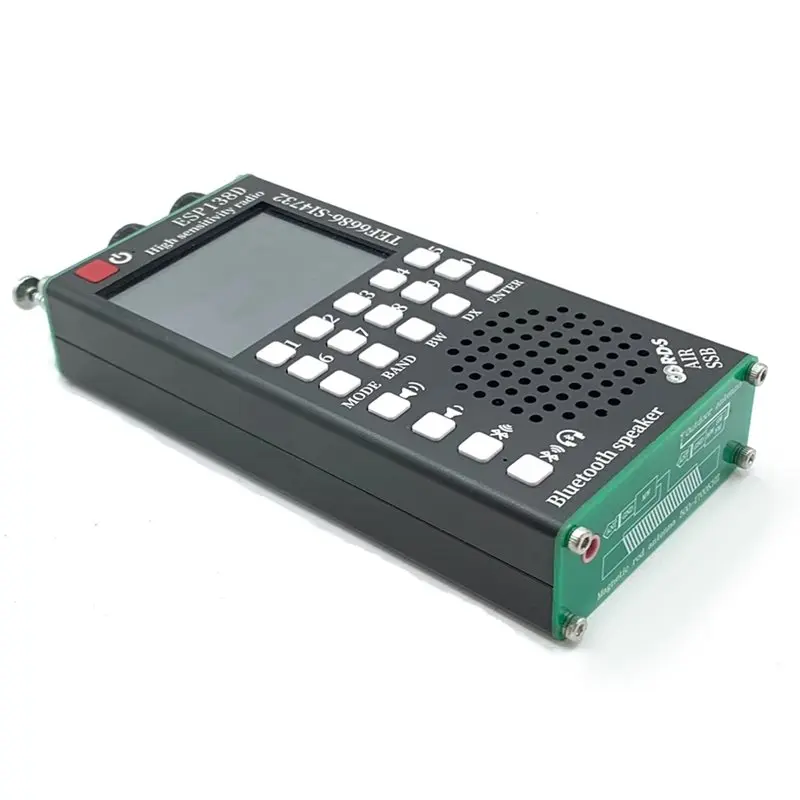 New ESP138D H-RADIO SI4732 Full Band FM AM SSB AIR Band Receiver + TEF6686 FM Receiver 2 In 1 Radio With Bluetooth