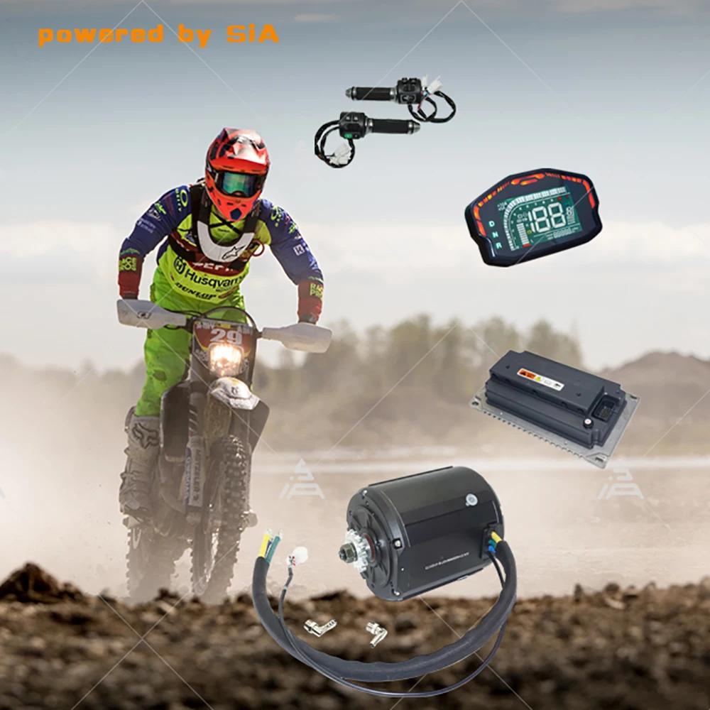 QSMOTOR Zestaw do konwersji silnika centralnego z chłodzeniem cieczą 138 4000W 110KPH z lepszą odpornością na temperaturę i kontrolerem EM200-2sp