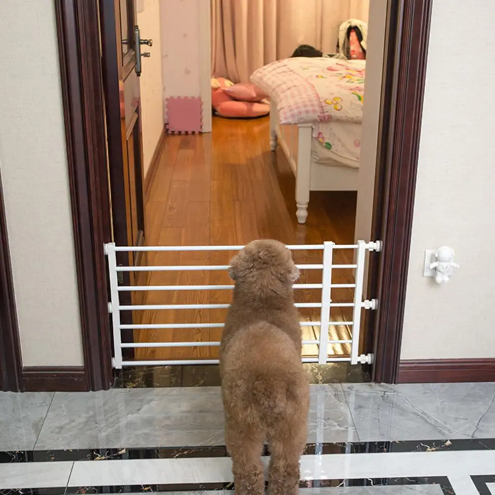 Pet Gate for Uneven Surfaces Expandable Metal Dog Gate with Door for Small Dogs Indoor Pet Gate for Stairs Doorways Pressure