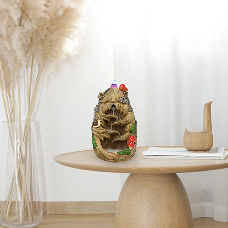 【HGPB】Tree Elf Fragrance Waterfall Reverse Flow Aromatherapy Effect Unique Landscape Home Decoration Ornaments Gift