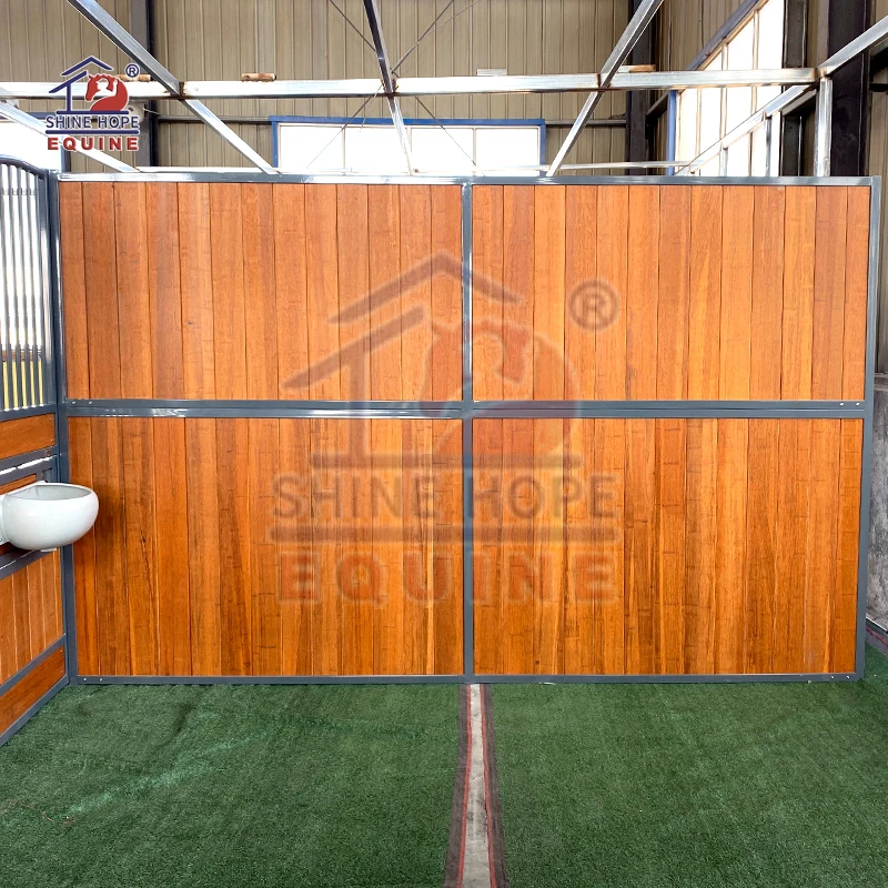 Beautiful Bamboo Side Back Panel Horse Stable Side Partition Panel