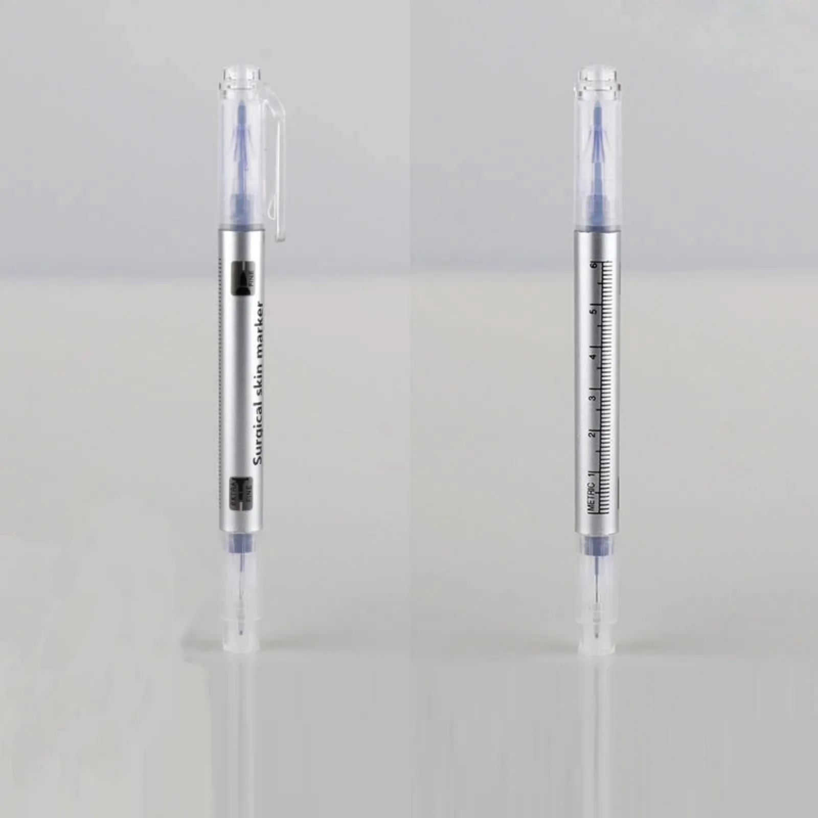 Sobrancelha Tattoo Marking Pen, Medida Régua, Maquiagem Semi Permanente, Marcador de pele cirúrgica, Microblading Scribe Tool, 1 Pc