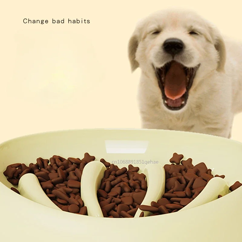 Pet Dog Slow Feeder Bowl Fun Non Slip Anti-Gulping Slower Food Feeding Dishes Eco Dog Bowl for Large Medium Small Dogs Puppy