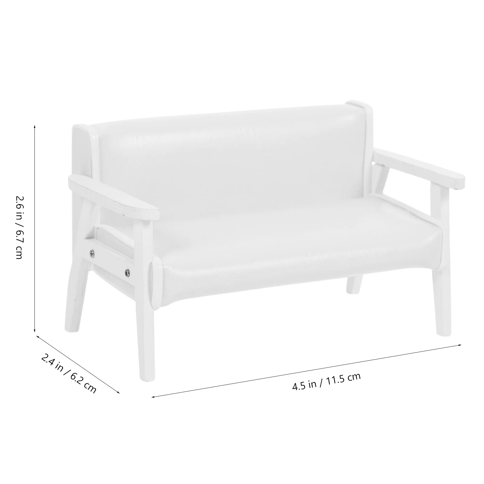 Miniaturstuhl, Haus, Sessel, Möbel, Sofa, dekorativer Schreibtisch, bezaubernd, Outdoor-Loveseat, armlos, kein Spielzeug