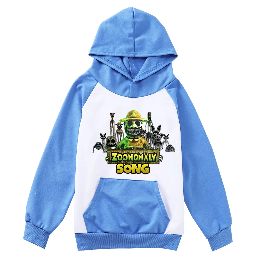 

New Game Graphic Zoonomaly Hoodie Kids Long Sleeve Jumper Boys Pullover Hooded Sweatshirts Girls Fashion Coats Children Clothing