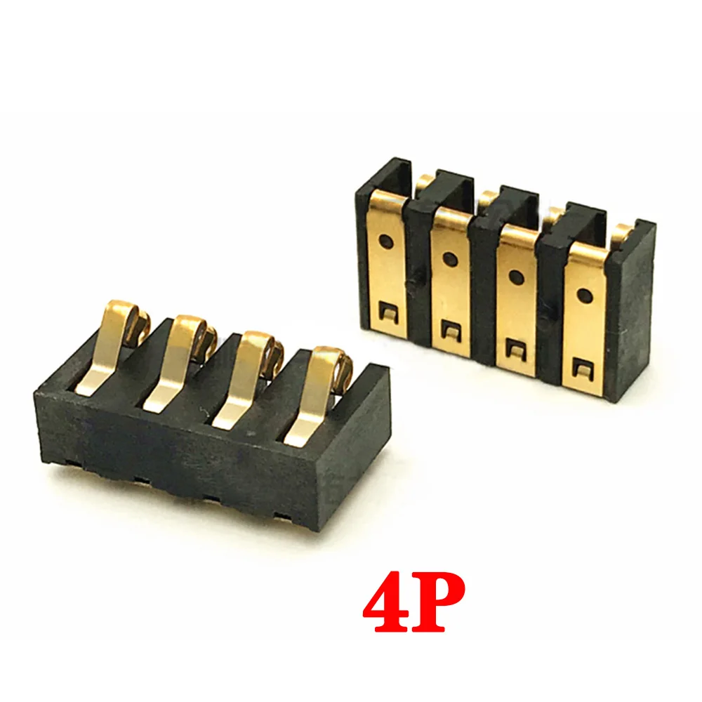 5pcs Gold-plated Shrapnel Battery Connector BC-42 2P 3P 4P 5P 6P Charging Seat 4.2mm Pitch Conductive Seat Power Connector