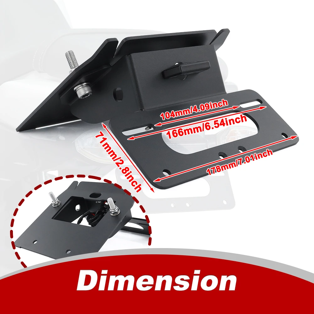 Motorcycle License Plate Holder Bracket Rear Tail Tidy Fender Eliminator For Grom MSX 125 MSX125 2017 2018 2019 2020 For Honda