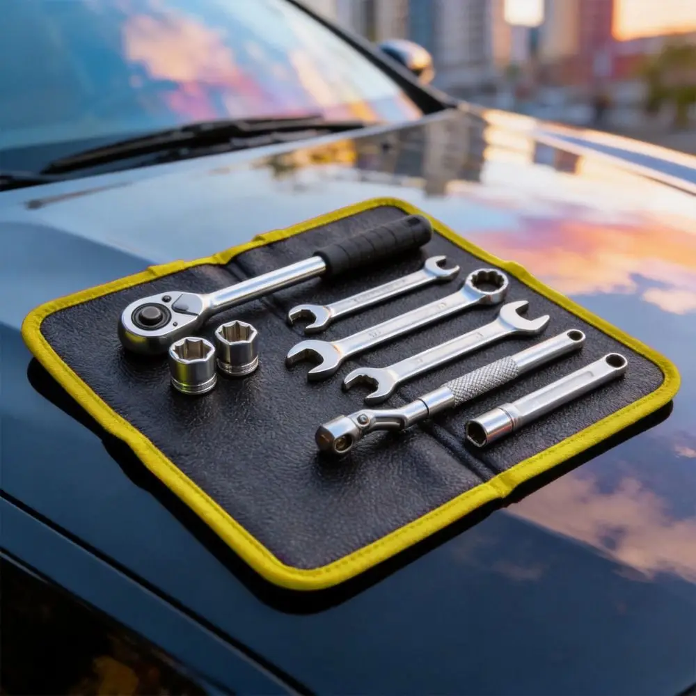Double Sided Magnetic Tool Mat Foldable Heavy-Duty Flexible Magnetic Holder Non-Slip Strong Magnet