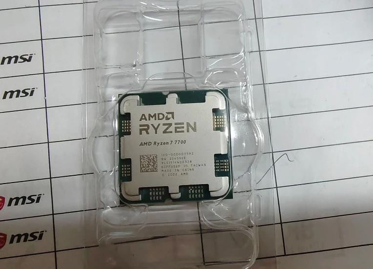 AMD Ryzen 7 7700 Novo CPU Processor R7 7700 Brand Am5 Processor 5NM L3=32M 65w TDP For DDR5 B650m Aorus AX wifi Motherboard