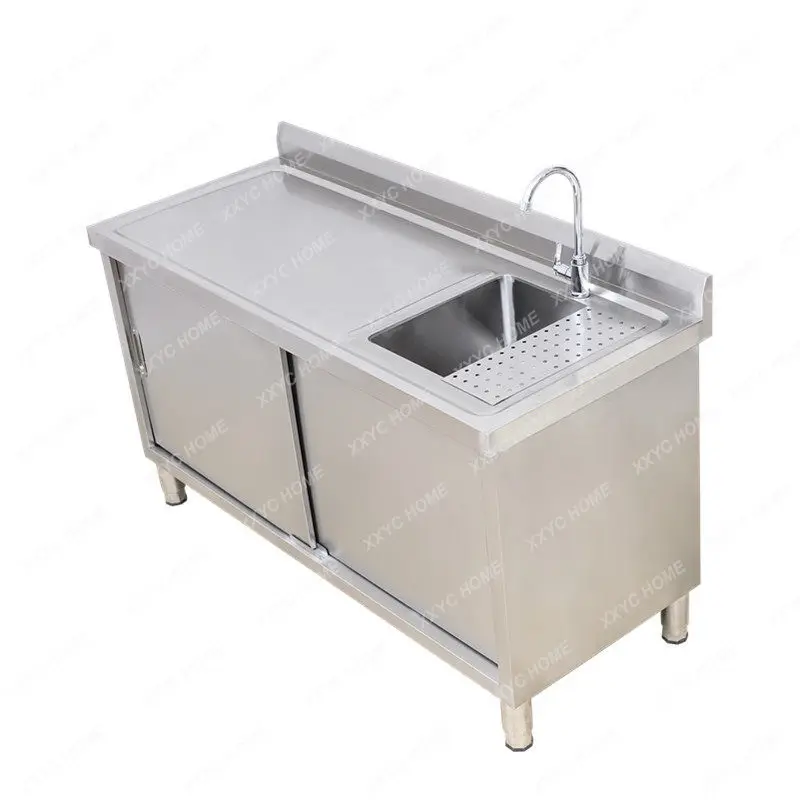 YY Stainless steel fruit console sink sink integrated cabinet stove locker