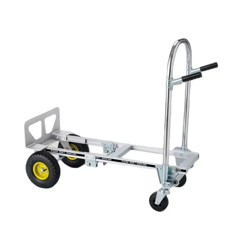 Best Four-Wheel Telescopic Aluminium Luggage Trolley Airport Baggage Cart Platform Structure Industrial Shopping Storage OEM