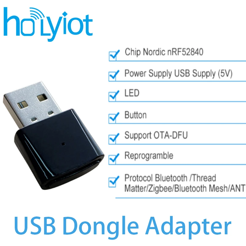 Nordic NRF52840 Dongle USB Dongle Bluetooth 4.0 5.0 Adapter Dongle do modułów automatyzacji modułów narzędzi rozwojowych Eval Bluetooth