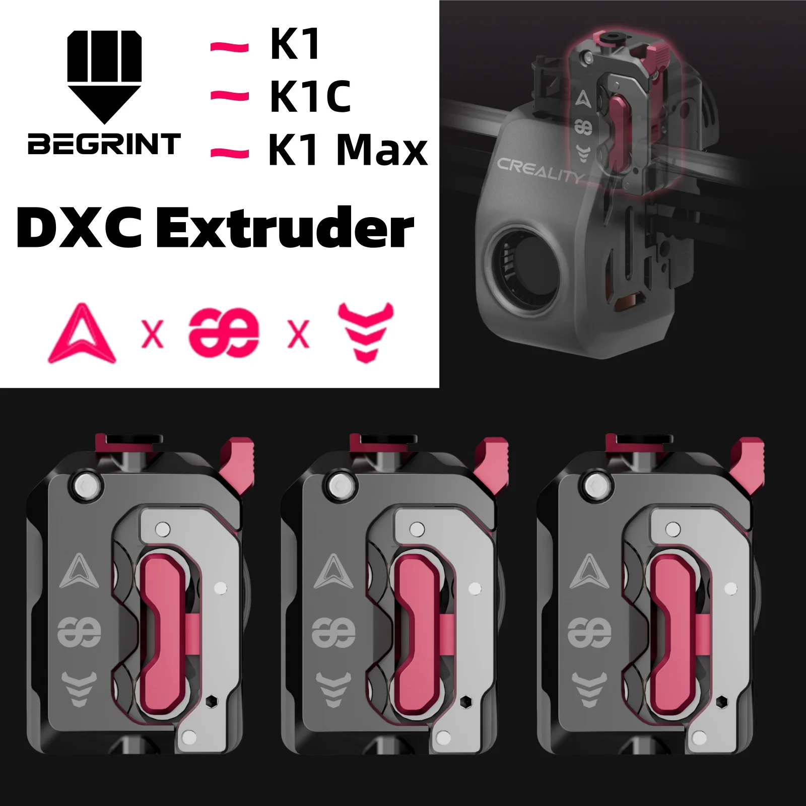 

New Upgeade Phaetus DXC Extruder For CREALITY K1 K1C K1 Max Without Motor Extrusion Mechanism Kit For Creality 3D Printing Parts
