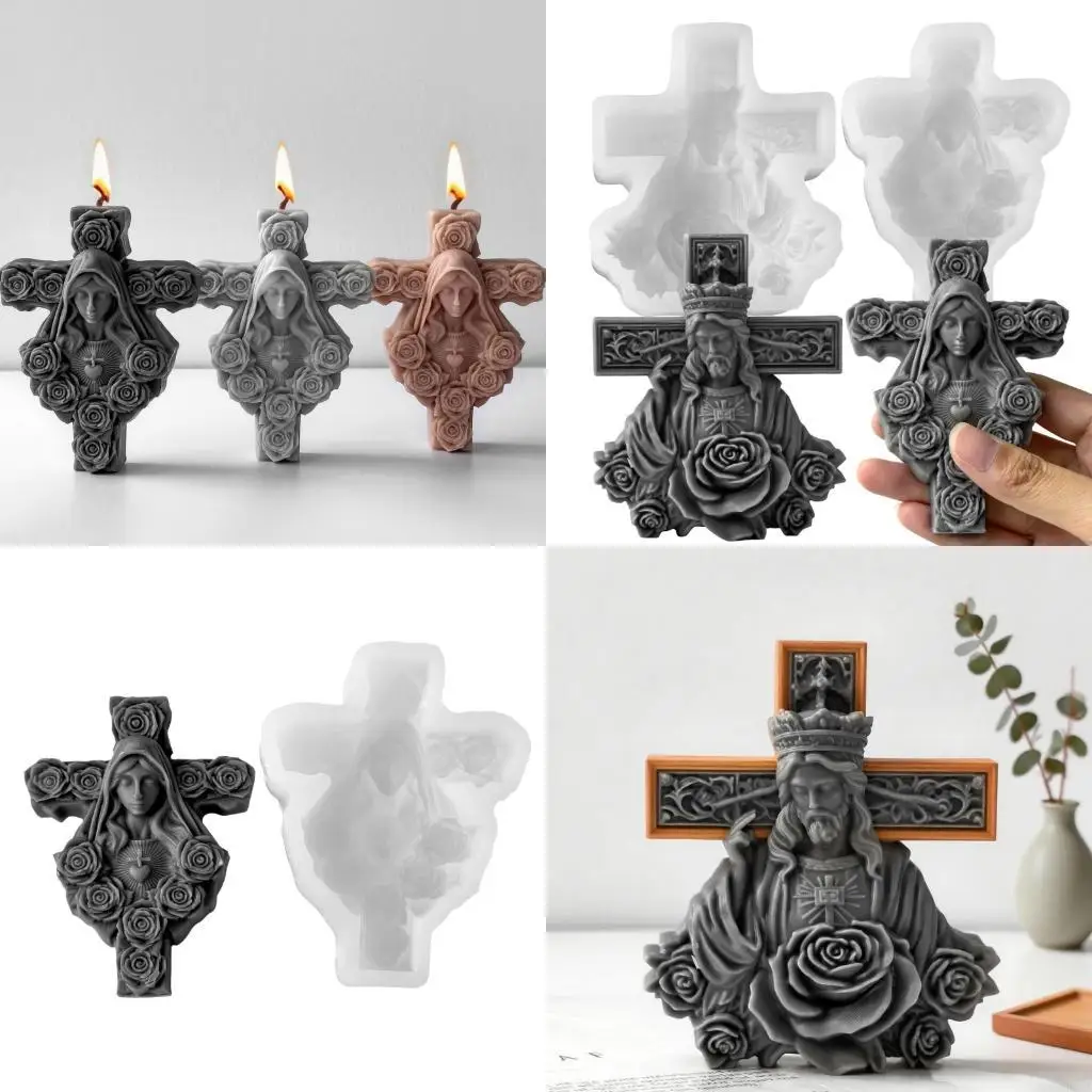 

R66A Halloween Mould Plasters Molds Religious Theme Silicone Molds Resin Molds