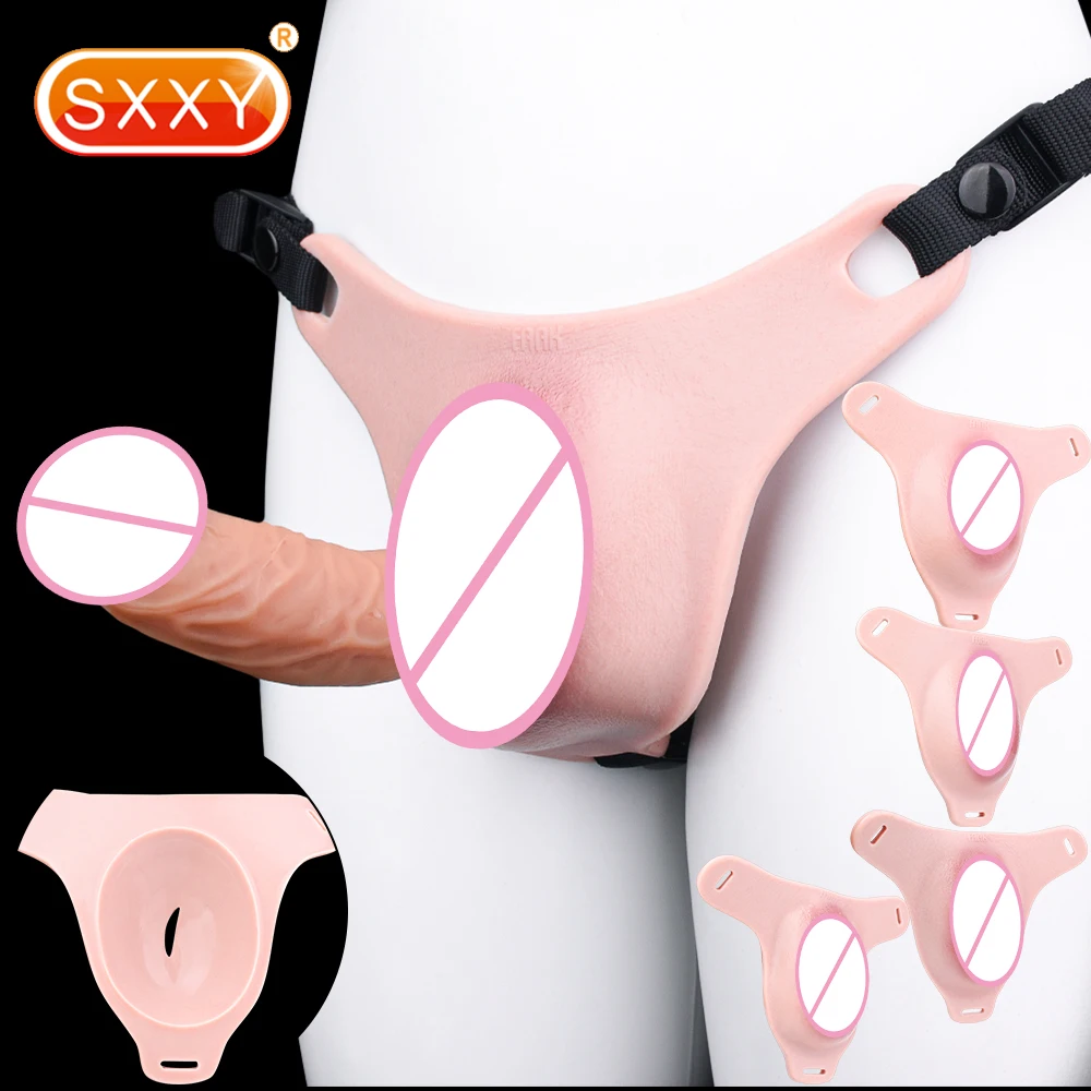 

SXXY Strapon Ultra Vaginal Pads Silicone Male Chastity Cage Realistic Clitoris Pads With Belt For Adult Men Crossdresser