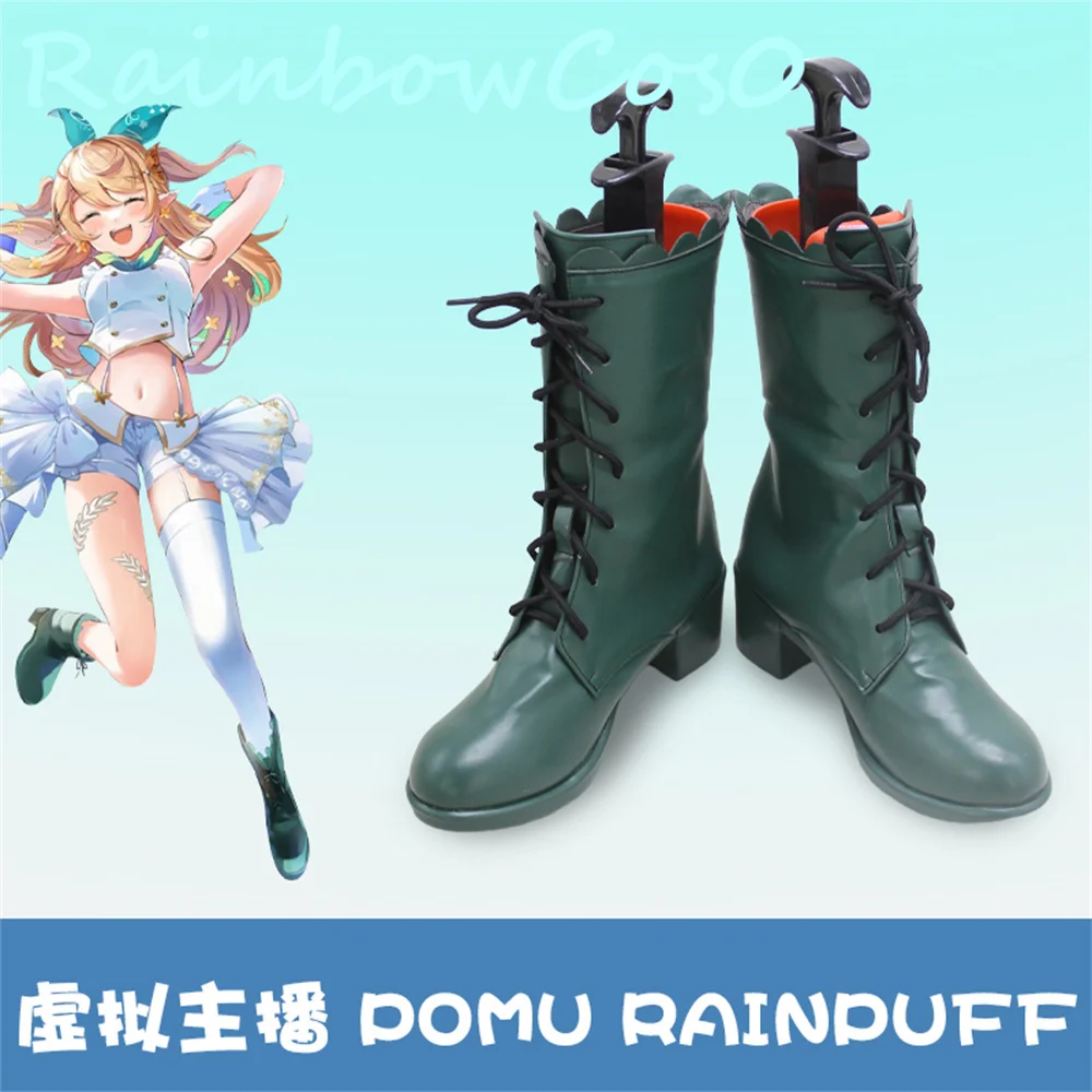 Virtual YouTuber Vtuber hololive G0155NIJISANJI EN Pomu Rainpuff Cosplay Shoes Boots Game Anime Halloween ChristmasW2714