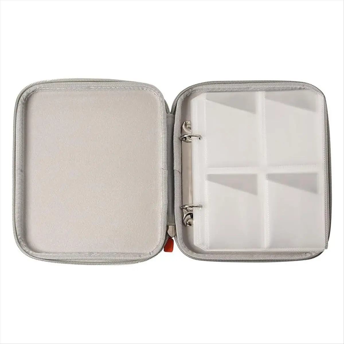 New arrival Card Case Holder for Player Card Binder Album Pouch Storage Organizer Sleeves Soft Zipper Folder Orange