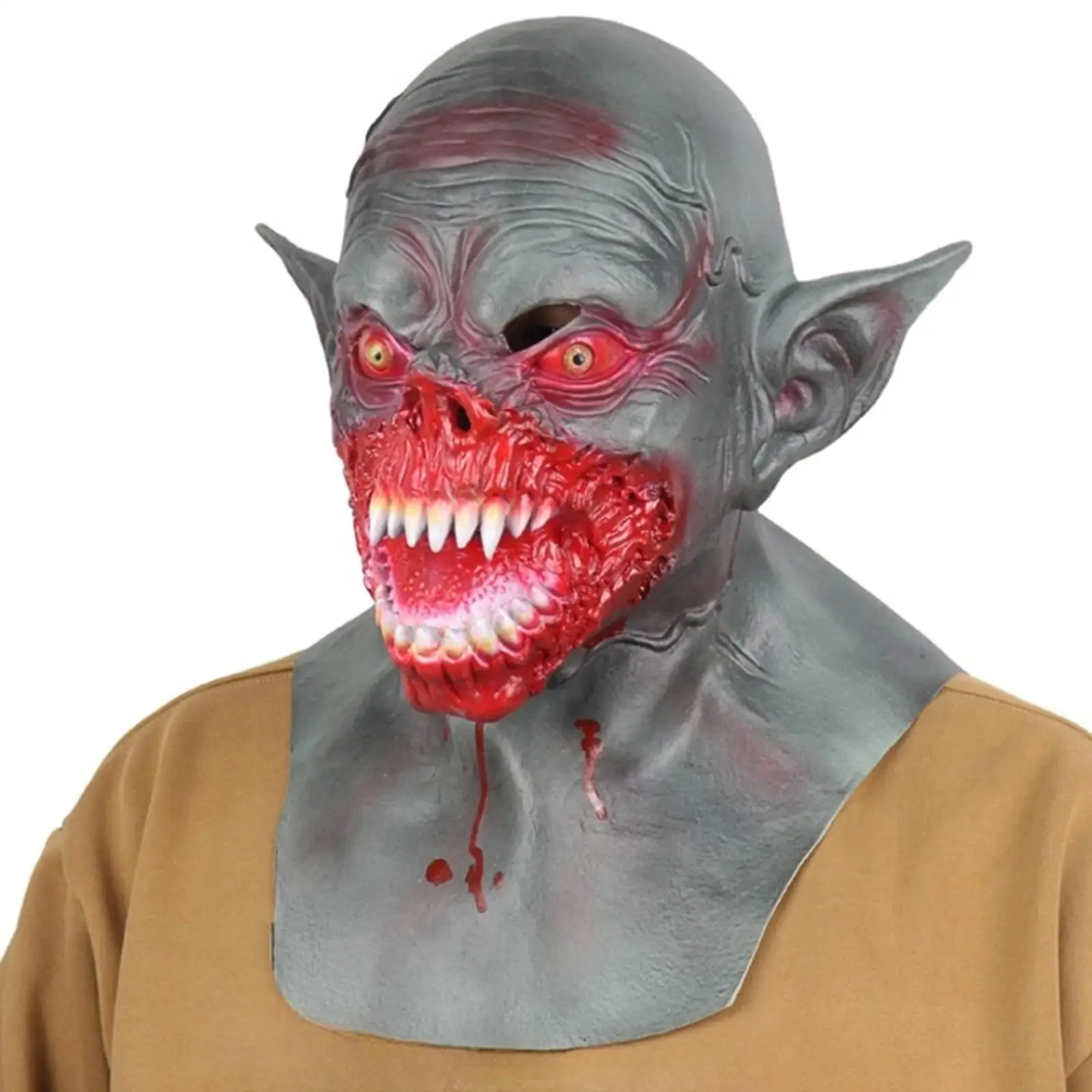 

Страшная маска монстра, полная маска головы, реквизит для вечеринки, жуткая маска головы ужасов, страшный монстр для Хэллоуина, маскарадный костюм, вечерние костюмы для взрослых