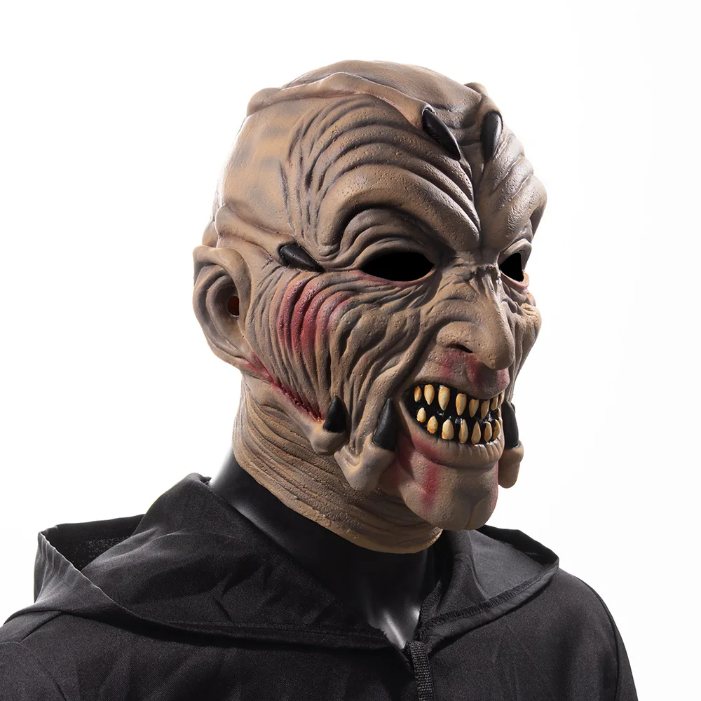 Horror Jeepers pnącza potwór zabójca maska Cosplay Ogre Demon wampir lateksowy kask Halloween bal przebierańców rekwizyty kostiumowe