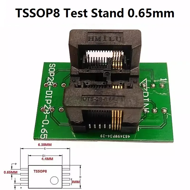 SOIC8 SOP8 szerokokątny przełącznik siedziska DIP8 pozłacane podwójne gniazdo do programowania styków