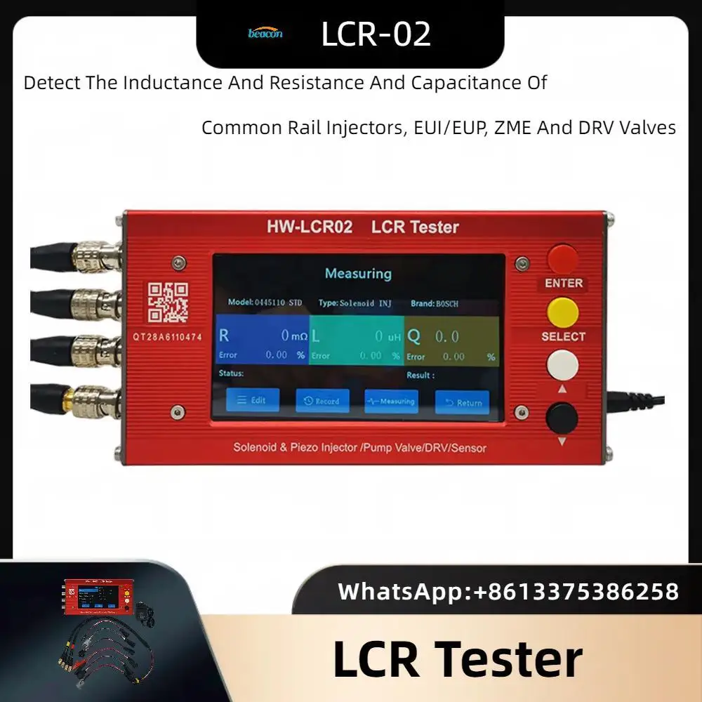 LCR02 Tester Common Rail Piezo Injector Tester Eui/Eup ZME Drv Solenoid Valve Pump Sensor Simulator