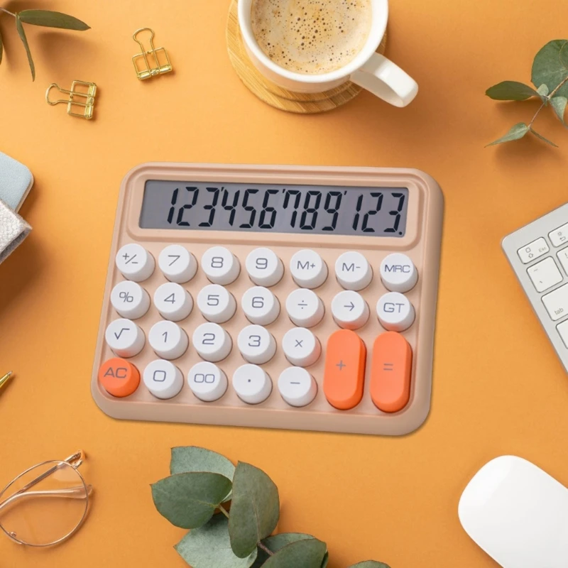 Настольные калькуляторы с большим 12-значным ЖК-дисплеем и большой механической кнопкой