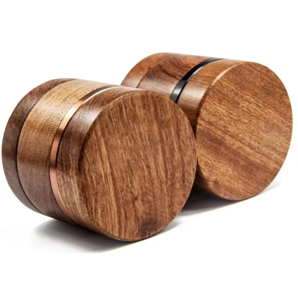 63mm Herbal Tobacco Grinder Smoke Herb 4 layer Walnut head Aluminum alloy Grinders Spice Mill Cigarette Accessories view 2
