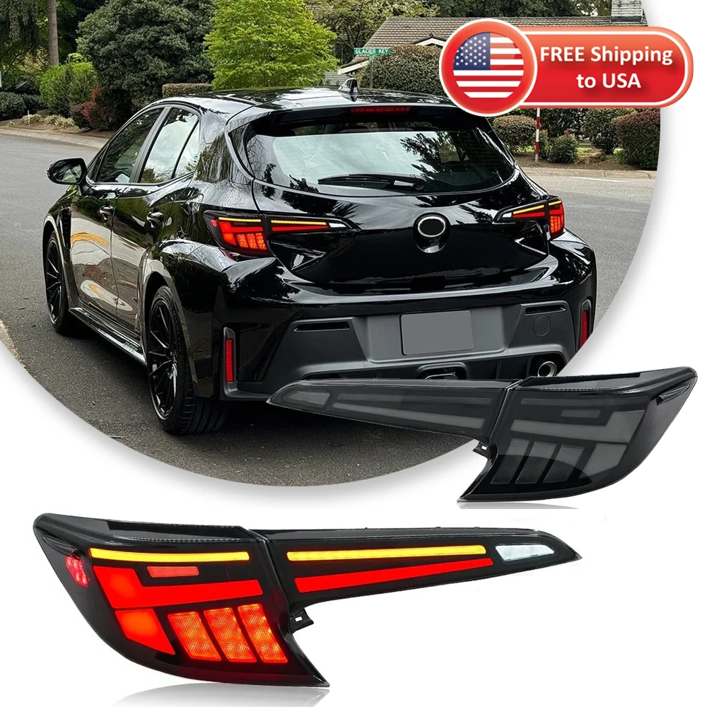 

Автомобильный задний фонарь для Toyota Corolla, задний фонарь хэтчбека, обновление 2025, модифицированный для нового динамического указателя поворота, автомобильный светодиодный задний фонарь в сборе