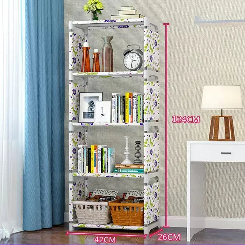 Mensola da parete galleggiante girevole a 5 livelli - Organizer multiuso per libri, orologi, power bank e giocattoli - Salvaspazio moderno