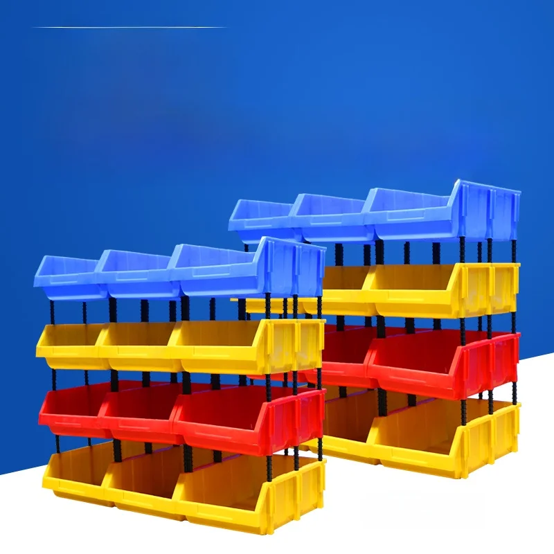 Thickened Plastic Parts Box Combination Storage Shelf Box Accessories Box Small Tool Kit Screws Storage Organizer Box