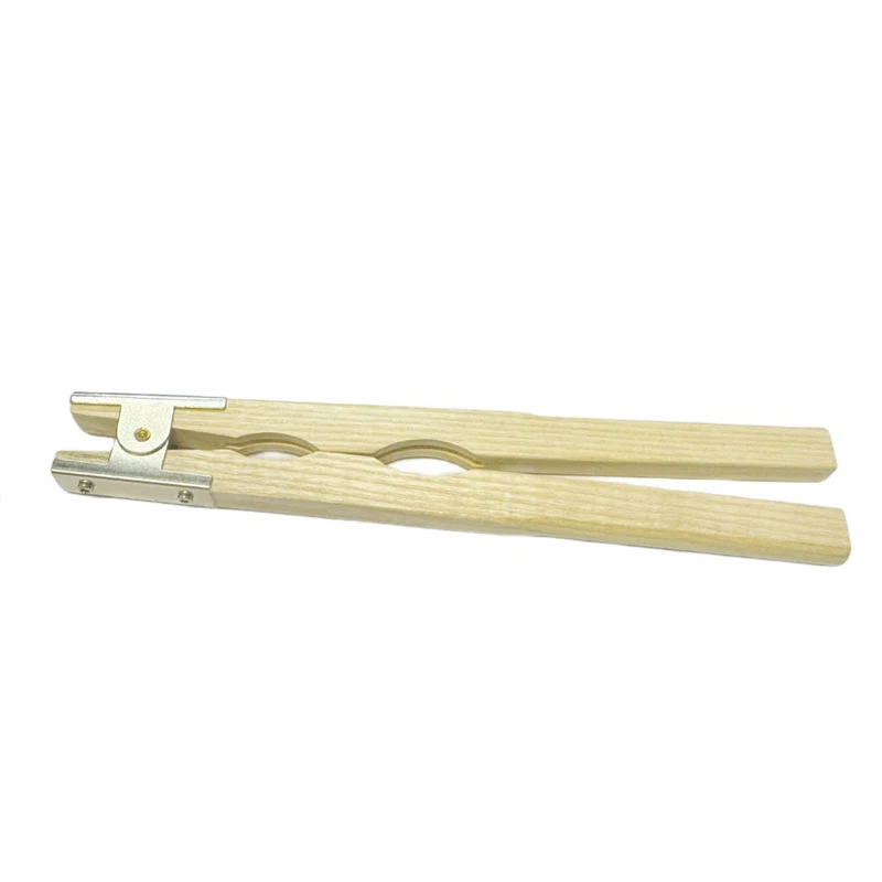 Wood Outside Ring Holder Dual Grooves Jewelry Polishing Tool Ring Clamp for Ring Inside Buffing Engraving