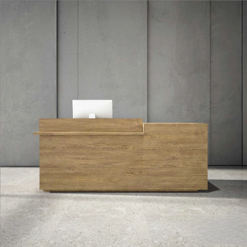 الإبداعية الاستقبال الخروج العدادات متجر النمط الصيني المألوف الخشب الحبوب الخروج عدادات أثاث الفندق Casse JT40C #3