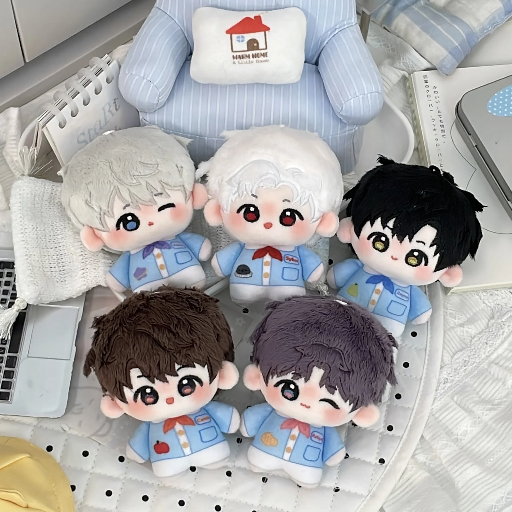 

10CM Pendant Toys Love and Deepspace Xavier Zayne Rafayel Sylus Caleb Kindergarten series Plush Doll Stuffed Dolls Plushie Gift