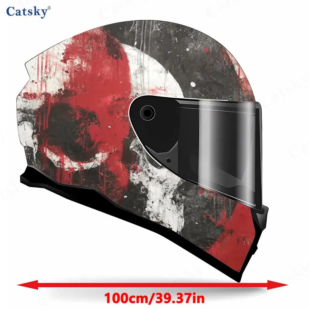Blood skeleton PVC material self adhesive waterproof motorcycle helmet sticker, paste firmly and do not fall, waterproof and wea