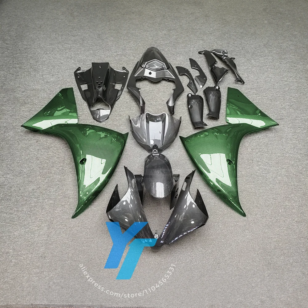 Full Set Motorcycle Fairings Kit for Yamaha YZF-R1 2012-2014, Aftermarket Body Kit with Carbon Fiber Look Options