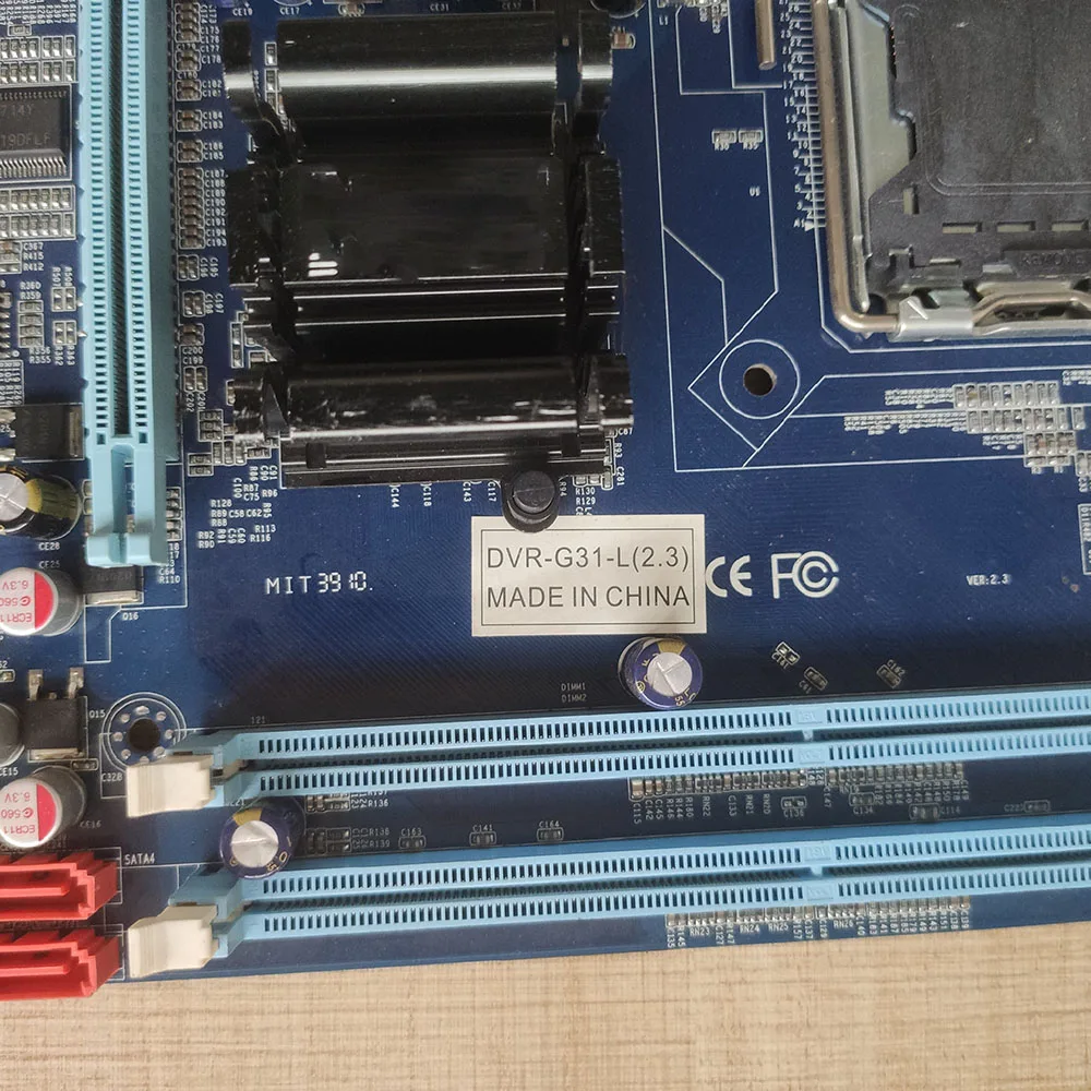 Monitoring motherboard DVR-G31-L 772 pin DDR2 memory with 5 PCI slots