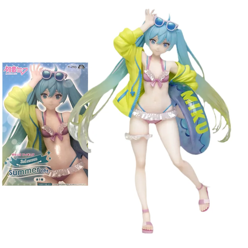 

TAITO Virtual Singer Hatsune Miku Four Seasons 3rd Summer Clothing Bikini Beach Swimsuit Action Figure Toys for Kids Gift Model