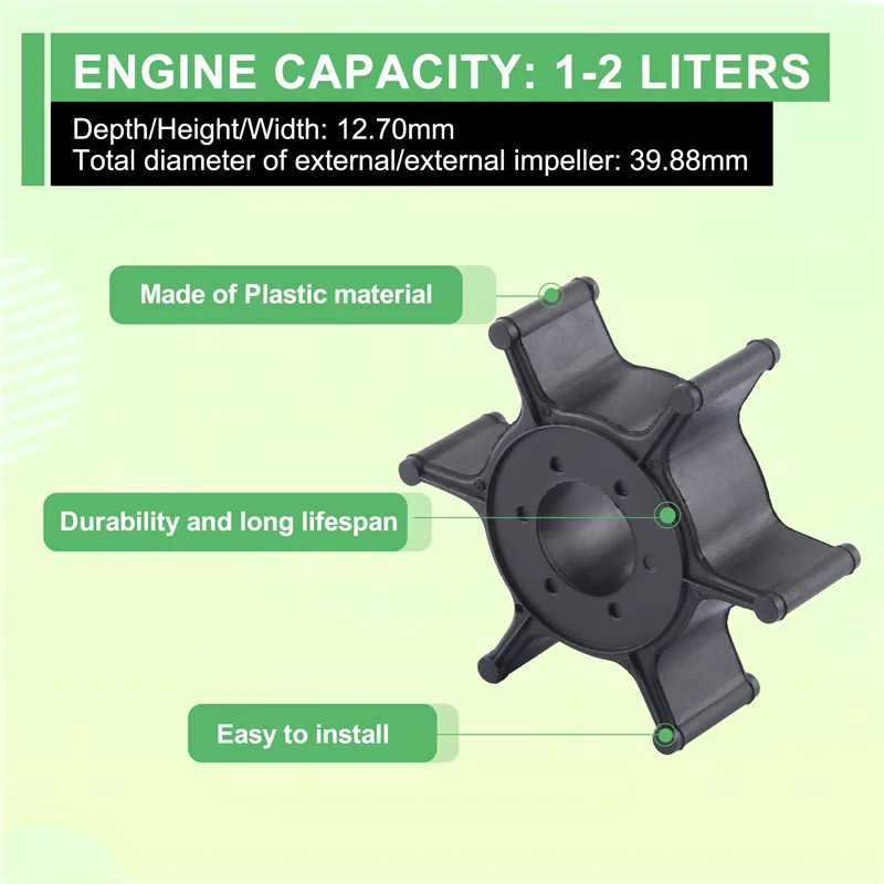 

Крыльчатка двигателя AM-Boat для подвесного двигателя 4 л.с., 5 л.с., 6 л.с. 6E0-44352 6E0-44352-00-00 6E0-44352-003 6E0-44352-00 18-3073