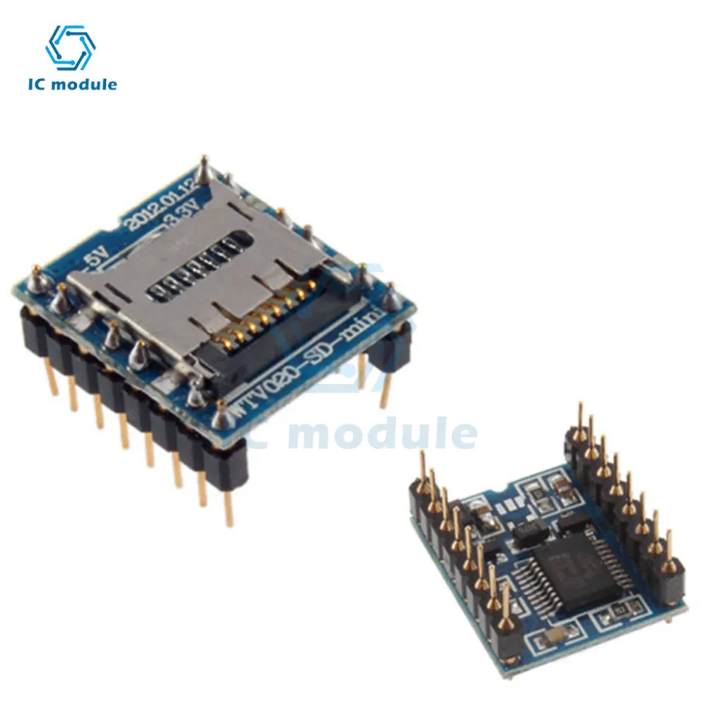 Voice module MP3 module U disk player SD card voice module WTV020-SD-16P