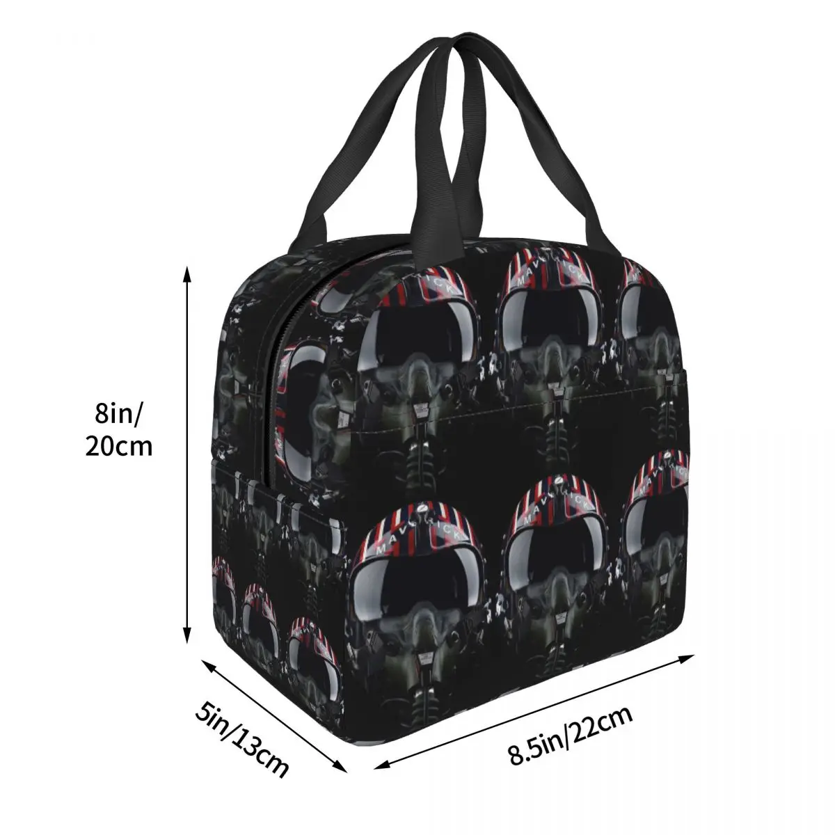 Steampunk Pilot Air Fighter Helmet Insulated Lunch Bag for Women Children Portable Food Boxes Thermal Lunch Box Tote