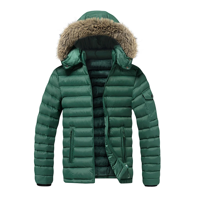 Solid Color Plus Size 8XL Parkas Coats for Men Winter Hooded Comfortable Outerwear Casual Thicken Warm Male Clothes All-match