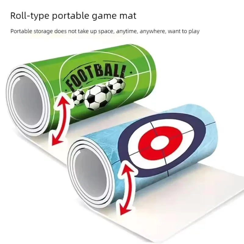 Gioco da tavolo portatile Set di tappetini giocattolo da calcio Gioco da viaggio per interni ed esterni Gioco di palline da tavolo interattivo multigiocatore Giocattoli per bambini